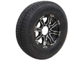 ST235/80R16 TIRE AND BLACK LIGER ALUMINUM RIM