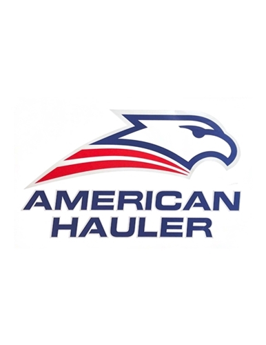 AMERICAN HAULER DECAL, FRONT, LOGO WITH EAGLE,15" X 9"