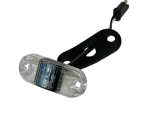 S17 Style Maker Light with Clear Lens and Amber LED along with TPE Gasket - Two Pole Connector