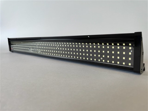 LIGHT BAR, 24" x 3.5", ANGLED, EXTERIOR, SCENE, BLACK HOUSING, LED, 12-24V, 4.8A, 9000 LUMENS