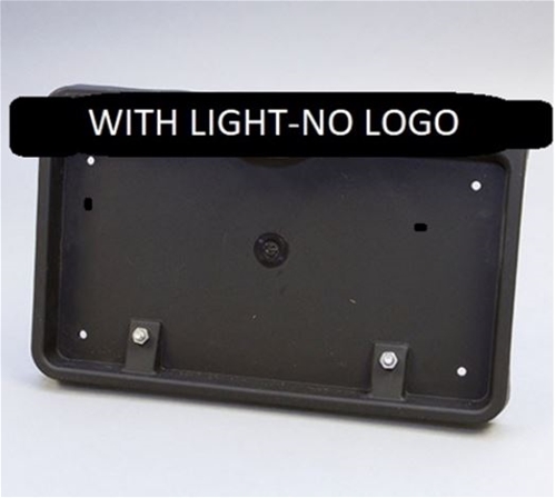 Black License Plate Holder with Light without Logo